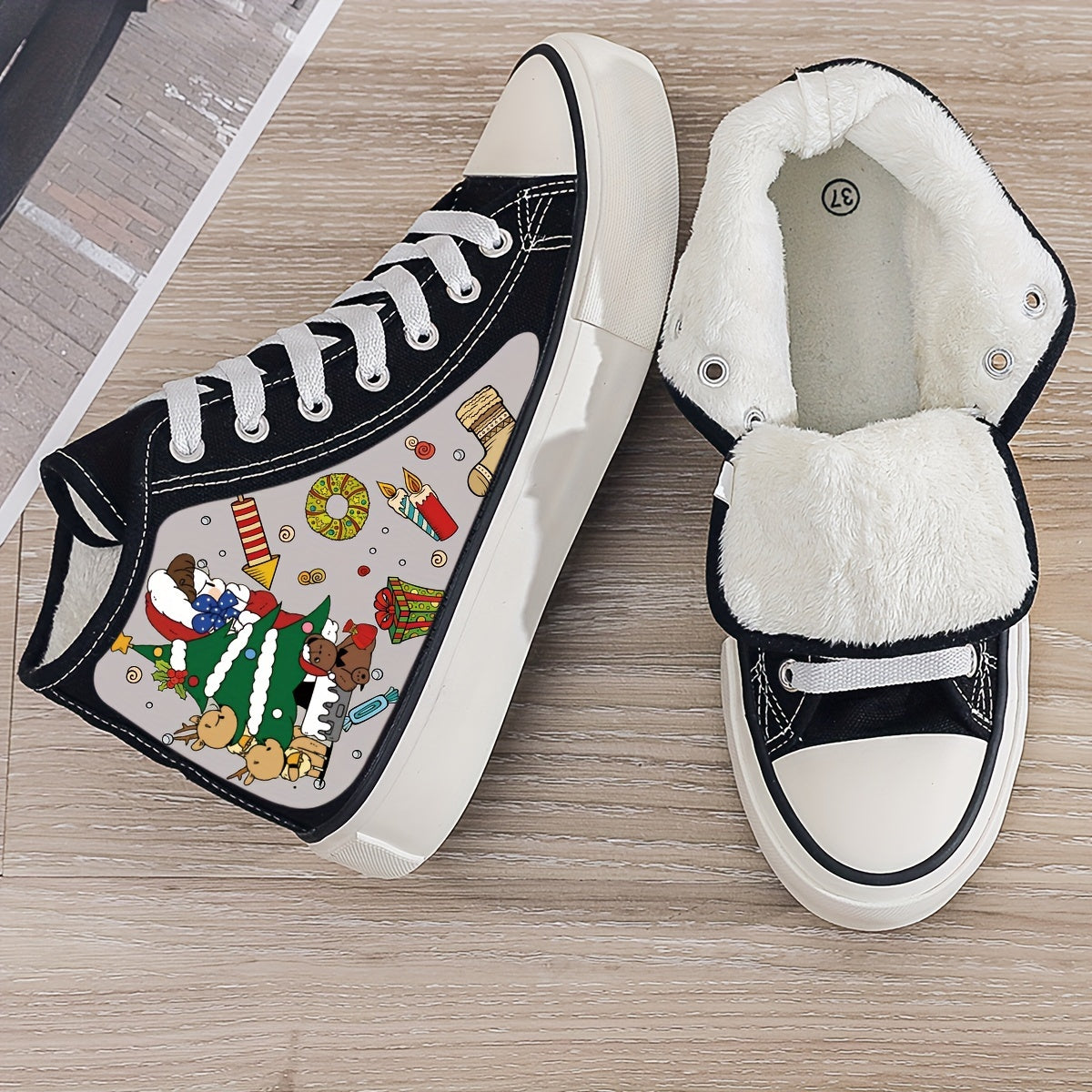 Plush Lined Thermal Canvas Sneakers