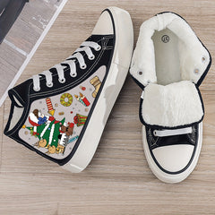 Plush Lined Thermal Canvas Sneakers