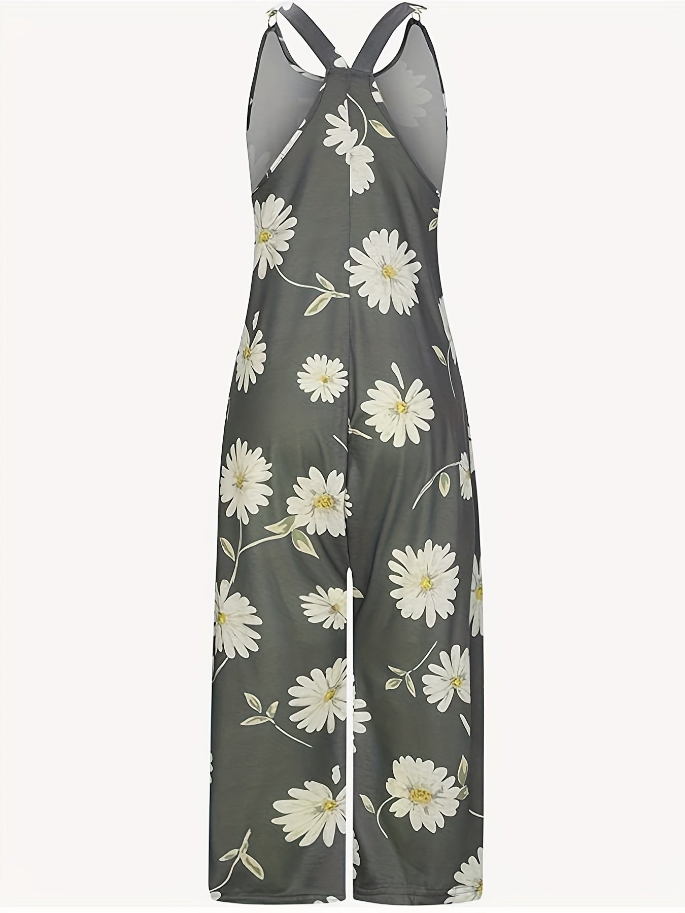 Floral Print Overall Jumpsuit for Spring & Summer Women's Clothing