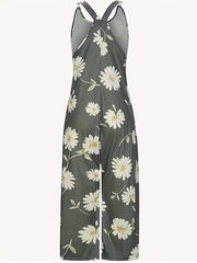 Floral Print Overall Jumpsuit for Spring & Summer Women's Clothing