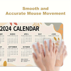 Morandi Style Mouse Pad with Calendar