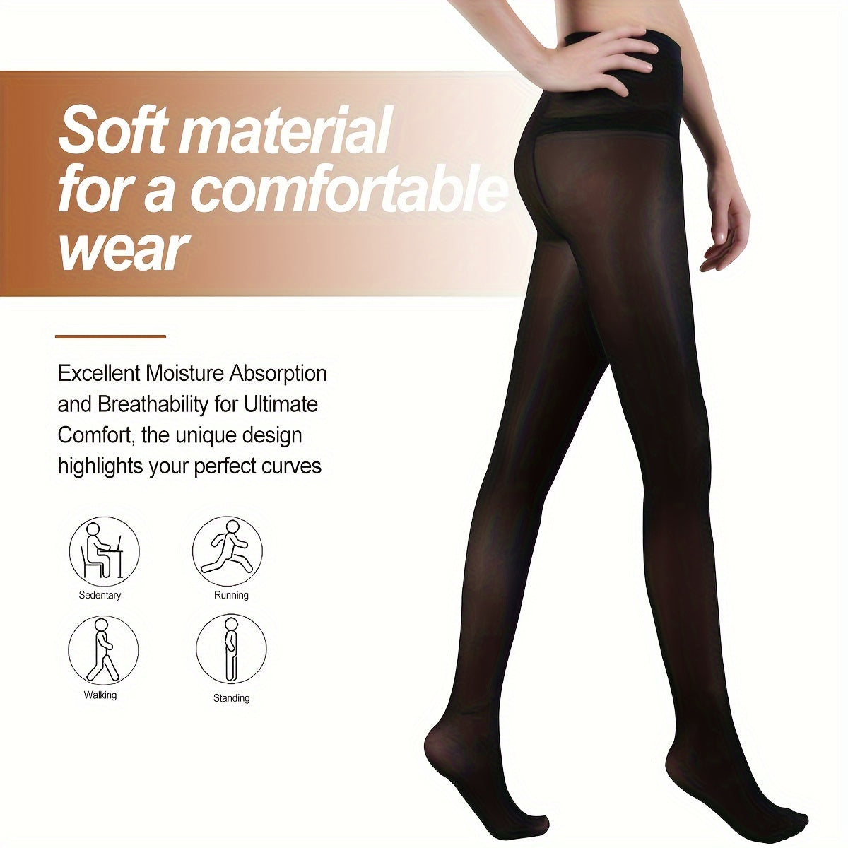 2 Pairs 8 15mmHg Compression Pantyhose Size Up