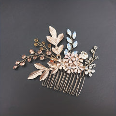 Crystal Flower Hair Comb Bridal Wedding Accessories