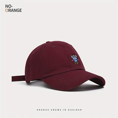 Soft Top Sunshade Three eyed Monster Embroidered Baseball Cap For Women