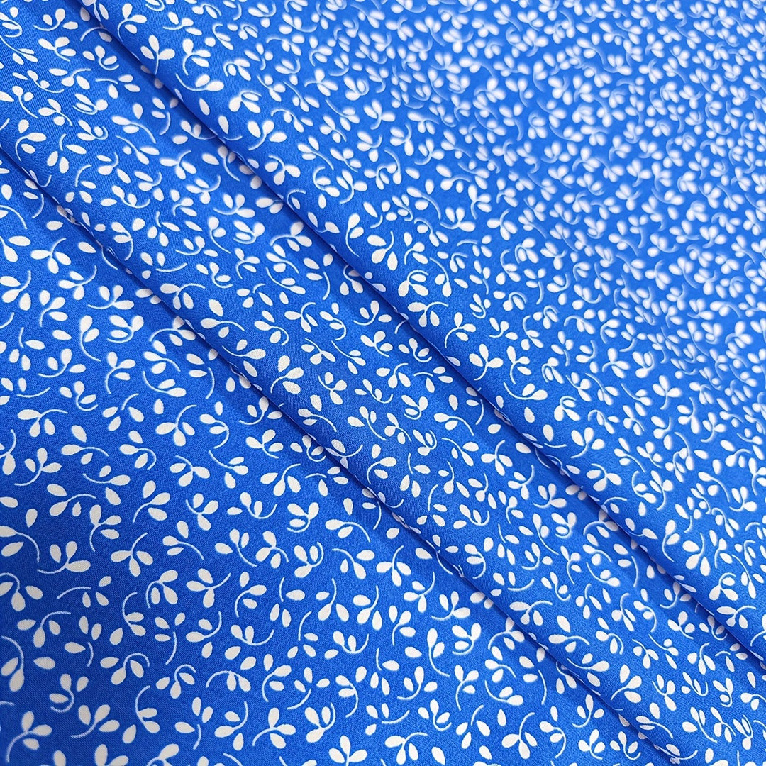1yd Faux Cotton Fabric for DIY Clothes Pants Dress Quilt, Cut Size