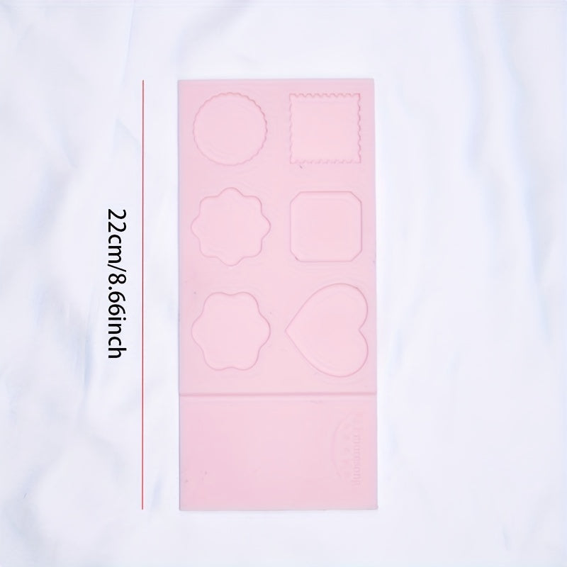 Silica Gel Wax Seal Molds Flower Shape for 2.54 cm Wax Seal Stamp