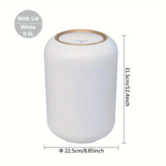 3 9 5L Anti Odor Trash Bin With Lid And Fashionable Plastic Trash Can