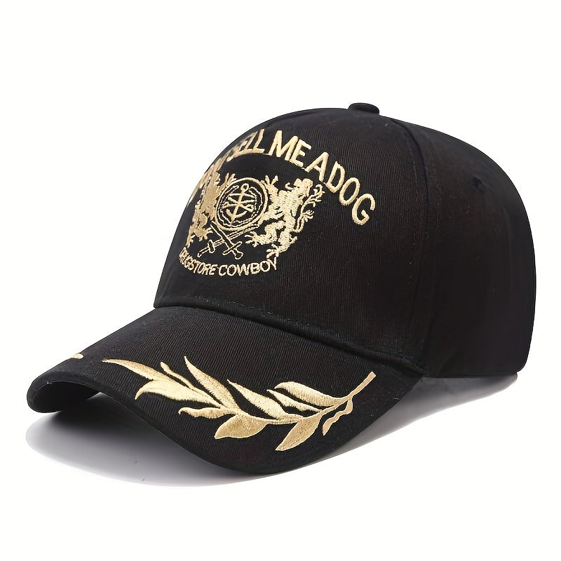 Men's Summer Grain Embroidery Baseball Cap Outdoor Sun Hat
