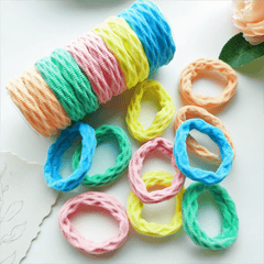20pcs Colorful Elastic Hair Ties Hair Accessories Girls Ladies