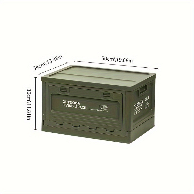 50L 13 2Gallons Folding Storage Bin Outdoor Camping Supplies