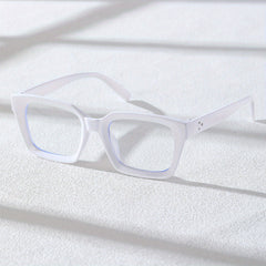 Men's Square Frame Flat Mirror Rice Nail