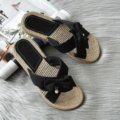 Women's Bowknot Sandals Comfy Beach Shoes
