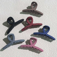 6pcs Frosted Hair Claw Non-slip Shark Claw Hair Accessories For Women
