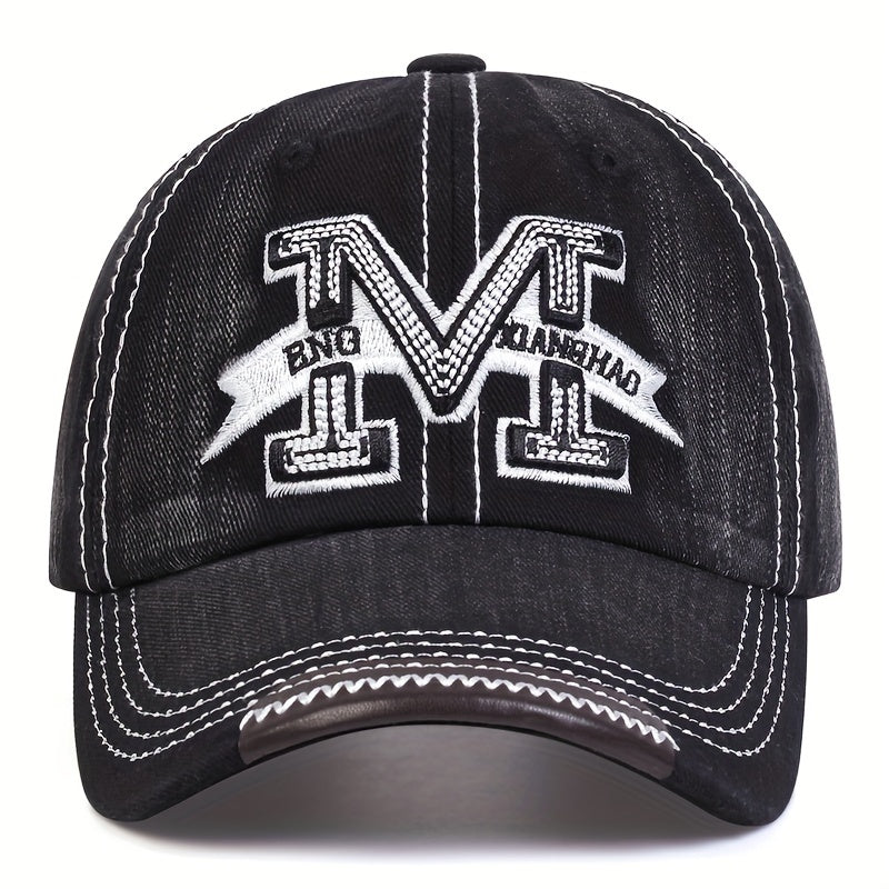 Embroidery Baseball Cap Hip Hop Sports Hat Adjustable Sunscreen Dad Hats