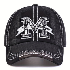 Embroidery Baseball Cap Hip Hop Sports Hat Adjustable Sunscreen Dad Hats