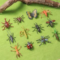 12pcs Realistic Insect Animals Model Set Educational Figurines Kids Toy