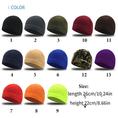 Unisex Warm Fleece Hats for Hiking Cycling