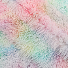 Colorful Plush Rainbow PV Velvet Tie-dye Fur Toy