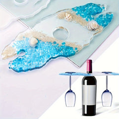 Round Resin Wine Rack Mold for Epoxy Bottle Making