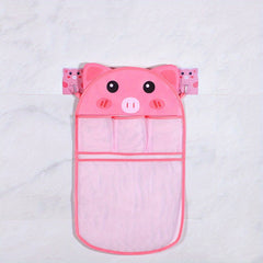 Children's Cartoon Mesh Storage Bag with 2 Hooks