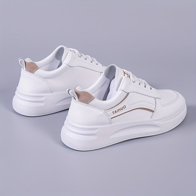 Women's Platform Low Top Lace Up Skate Shoes