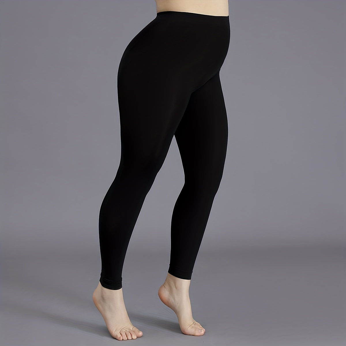 4 Pairs Plus Size Basic Stockings Elastic Ultra soft Tights Set