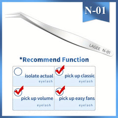 False Eyelashes Tweezers Stainless Steel Lash Extensions Tool
