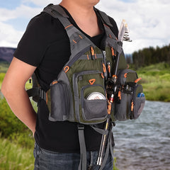 Breathable Pocket Fishing Vest Removable Oxford Fabric
