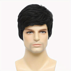 Men's Short Wig Soft Casual Wigs for Daily Use Comfortable Hair Extension