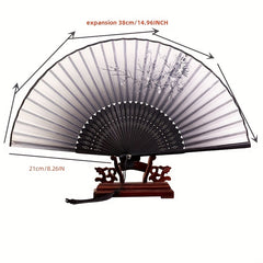 Chinese Style Folding Fan Retro Handheld Fan Ladies Folding Fan