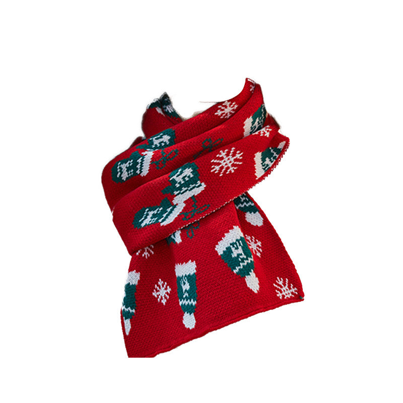 Christmas Pattern Scarf Winter Scarf Large Blanket Wrap Shawl