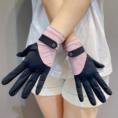 Ice Silk Mesh Gloves Non-slip UV Protection Cycling Driving