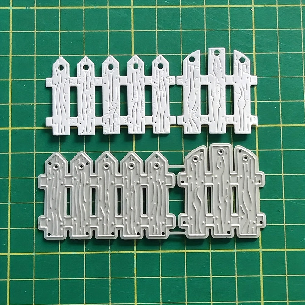 2pcs Fence Metal Cutting Dies for Card Making DIY