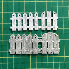 2pcs Fence Metal Cutting Dies for Card Making DIY