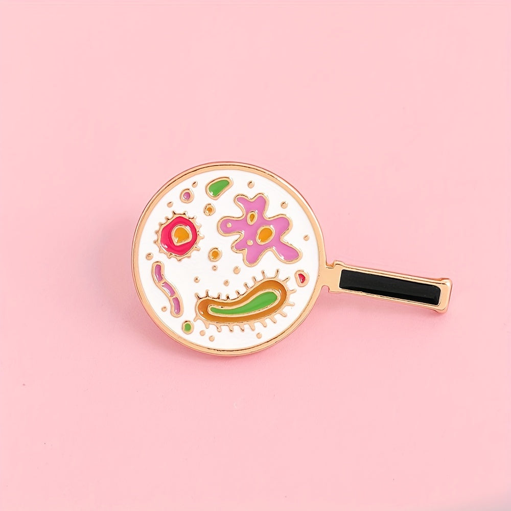Microbial Bacteria Brooch For Clothing Bags Jackets Hat