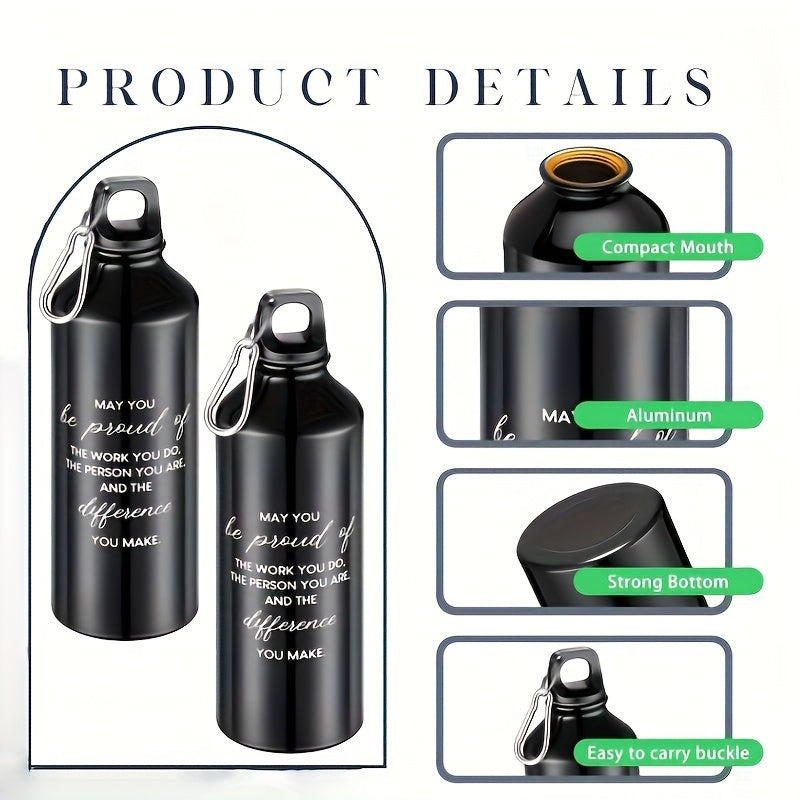 500ml Aluminum Water Bottle Reusable Lightweight Cup