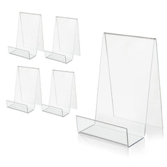 Large Acrylic Book Stand With Ledge - Display Books, Music Sheets, CDs & Tablets