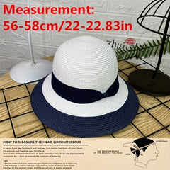 Straw Fisherman Hat Outdoor Sun Protection Beach Vacation Hat