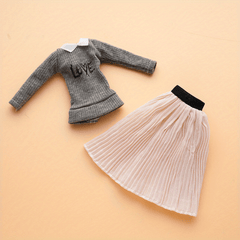 Casual Dress Outfit for 29.97 cm Doll DIY Dollhouse Toys