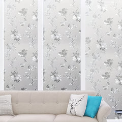 Privacy Window Film Frosted Pattern Removable Non Adhesive Glass Sticker