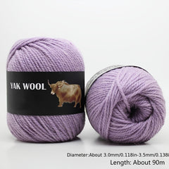 3 Strands Wool Thread Hand-knitted Medium Thick Yarn 90m