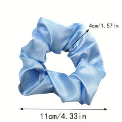 Large Scrunchies Hair Tie Solid Style Hair Rope Elastic Ponytail Holder