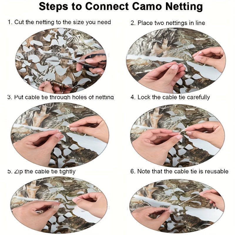 7FT x 6M Camo Netting Camouflage Military Lightweight Sunshade Durable