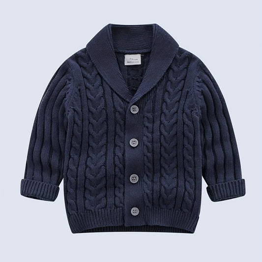 Unisex Baby Cardigan V Neck Botton Sweater For Winter Kids
