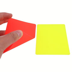 Football Red/Yellow Card Set w/ Leather Case & Pencil