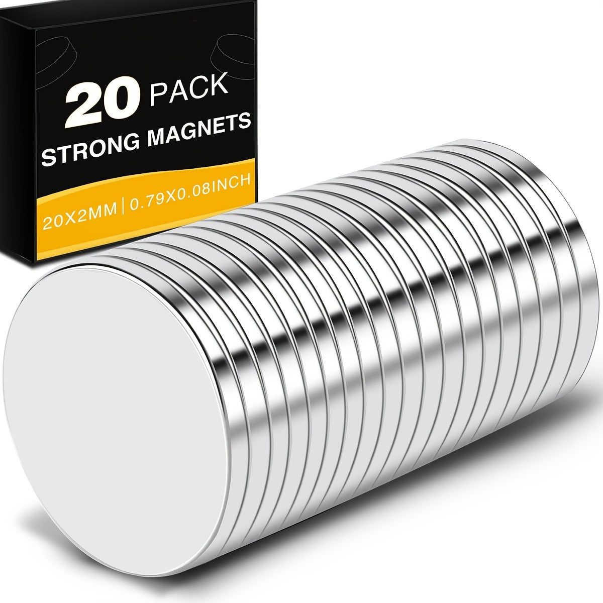 20pcs Neodymium Magnets Small Round Heavy Duty Refrigerator Magnets