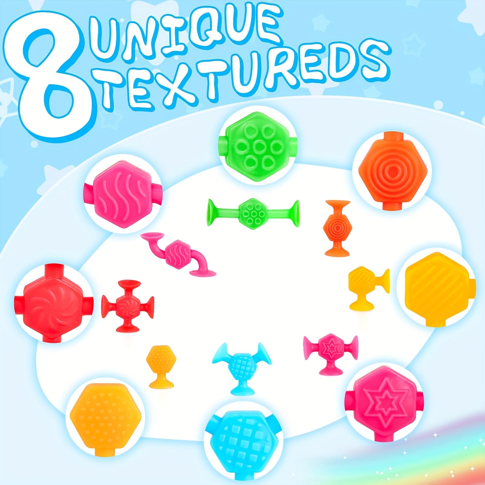 Textured Suction Toys Build Create Mold Bath Toys Hours Of Fun