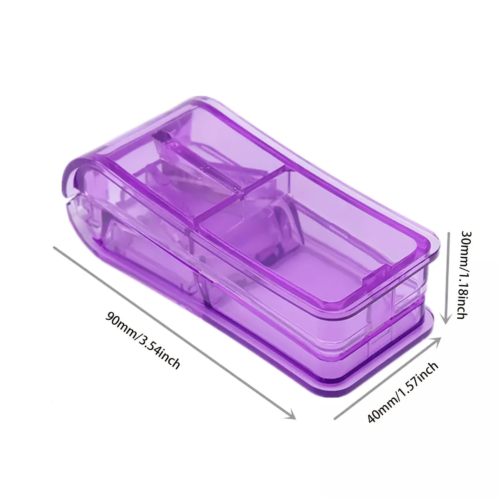 Portable Pill Cutter Stainless Steel Blade Accurate Dosages