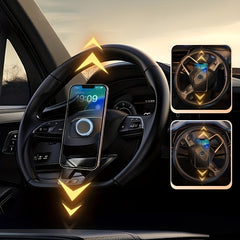 Metal Magnetic Car Phone Holder Without Gravity Steering Wheel