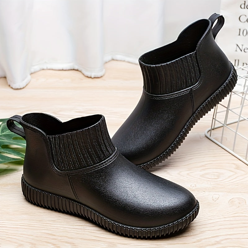 Women's Waterproof Rain Boots Anti-slip PVC Rubber Shoes